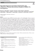 Cover page: High-Grade Progression, Sarcomatous Transformation, and/or Metastasis of Pituitary Neuroendocrine Neoplasms (PitNENs): The UCSF Experience.