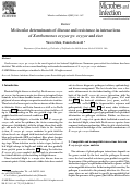 Cover page: Molecular determinants of disease and resistance in interactions of Xanthomonas oryzae pv. oryzae and rice.