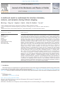 Cover page: A Multiscale Model to Understand the Interface Chemistry, Contacts, and Dynamics During Lithium Stripping