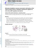 Cover page: Molecular Simulations Reveal an Unresolved Conformation of the Type IA Protein Kinase A Regulatory Subunit and Suggest Its Role in the cAMP Regulatory Mechanism