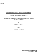 Cover page: Impacts of Trades in an Error-Correction Model of Quote Prices