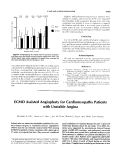 Cover page: ECMO assisted angioplasty for cardiomyopathy patients with unstable angina.