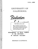 Cover page: MEASUREMENT OF BEAM CURRENT IN THE BEVATRON BY INDUCED VOLTAGES