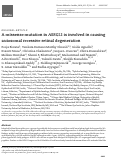 Cover page: A missense mutation in ASRGL1 is involved in causing autosomal recessive retinal degeneration