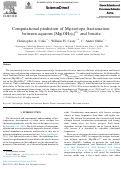 Cover page: Computational prediction of Mg-isotope fractionation between aqueous [Mg(OH2)6]2+ and brucite