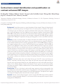 Cover page: Cortical bone vessel identification and quantification on contrast-enhanced MR images