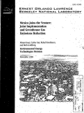 Cover page: Mexico Joins the Venture: Joint Implementation and Greenhouse Gas Emissions Reduction