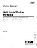 Cover page: Switchable Window Modeling