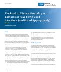 Cover page of The Road to Climate Neutrality in California is Paved with Good Intentions (and Priced Appropriately)&nbsp;