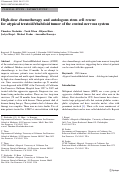 Cover page: High-dose chemotherapy and autologous stem cell rescue for atypical teratoid/rhabdoid tumor of the central nervous system