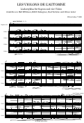 Cover page: Les Violons de L'automne