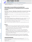 Cover page: Interventions to ensure follow-up of positive fecal immunochemical tests: An international survey of screening programs