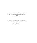 Cover page: UPC Language Specifications V1.2