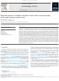 Cover page: Repeated exposure to multiple concurrent stressors alters visual processing in the adult posterior parietal cortex