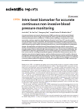 Cover page: Intra-beat biomarker for accurate continuous non-invasive blood pressure monitoring