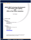 Cover page: SMUD 2005 Technology Development: LED Freezer Case Lighting and Office of the Future Laboratory