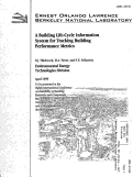 Cover page: A Building Life-Cycle Information System for Tracking Building Performance Metrics