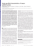 Cover page: Strain-specified characteristics of mouse synthetic prions