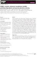 Cover page: GABAB receptor allosteric modulators exhibit pathway‐dependent and species‐selective activity