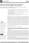 Cover page: The Role of Quorum Sensing in the Development of Microcystis aeruginosa Blooms: Gene Expression.