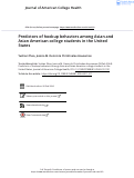 Cover page: Predictors of hookup behaviors among Asian and Asian American college students in the United States