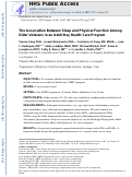 Cover page: Association Between Sleep and Physical Function in Older Veterans in an Adult Day Healthcare Program.