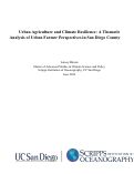 Cover page of Urban Agriculture and Climate Resilience: A Thematic Analysis of Urban Farmer Perspectives in San Diego County&nbsp;