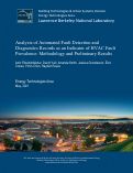 Cover page: Analysis of Automated Fault Detection and Diagnostics Records as an Indicator of HVAC Fault Prevalence: Methodology and Preliminary Results