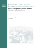 Cover page: Effect of Environmental Factors on Sulfur Gas Emissions from Drywall