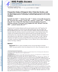 Cover page: Prospective study of polygenic risk, protective factors, and incident depression following combat deployment in US Army soldiers.