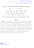 Cover page: Physics of turbulence spreading and explicit nonlocality