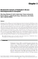Cover page: Morphometric analysis of Huntington's disease neurodegeneration in Drosophila
