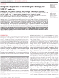 Cover page: Integrome signatures of lentiviral gene therapy for SCID-X1 patients.