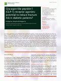 Cover page: Glucagon-like peptide-1(GLP-1) receptor agonists: potential to reduce fracture risk in diabetic patients?