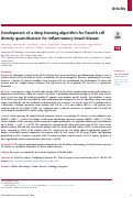 Cover page: Development of a deep learning algorithm for Paneth cell density quantification for inflammatory bowel disease.