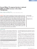 Cover page: Several RNase T2 enzymes function in induced tRNA and rRNA turnover in the ciliate Tetrahymena