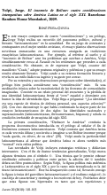 Cover page: Review of «El insomnio de Bolívar: cuatro consideraciones intempestivas sobre América Latina» by Jorge Volpi
