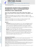 Cover page: Neuroimaging findings from an experimental pharmacology trial of naltrexone in heavy drinkers of East Asian descent