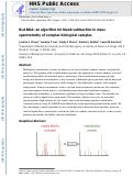 Cover page: BLANKA: an Algorithm for Blank Subtraction in Mass Spectrometry of Complex Biological Samples.
