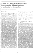 Cover page: ¿Dónde está la ciudad de Roberto Arlt? Representación del espacio urbano y modernidad en Los siete locos