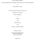 Cover page: Toward a Refuge of Difference: Assessing the Opportunities and Challenges of Radically Inclusive Community Organizations