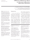 Cover page: A Window of Opportunity: Visions and Strategies for Behavioral Health Policy Innovation.