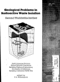 Cover page: Geological Problems in Radioactive Waste Isolation Second World Wide Review
