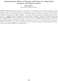 Cover page: Comparing the efficacy of bigrams and frames in cuing lexical categories for human learners