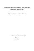 Cover page: Distribution of bed sediment on Clear Creek after removal of Saeltzer Dam