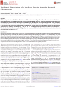 Cover page: Facilitated Dissociation of a Nucleoid Protein from the Bacterial Chromosome