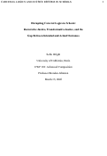 Cover page of Disrupting Carceral Logics in Schools: Restorative Justice, Transformative Justice, and the Gap Between Intended and Actual Outcomes