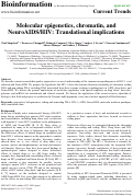 Cover page: Molecular epigenetics, chromatin, and NeuroAIDS/HIV: Translational implications
