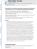 Cover page: Associations of childhood adversity and adulthood trauma with C-reactive protein: A cross-sectional population-based study