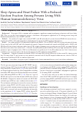 Cover page: Sleep Apnea and Heart Failure With a Reduced Ejection Fraction Among Persons Living With Human Immunodeficiency Virus